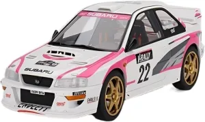 Resin Car Vehicle Model Fit for Subaru Impreza WRC98 1 18 Resin Car Model Classic Simulation Vehicle Handicraft Display Festive Deluxe Gift