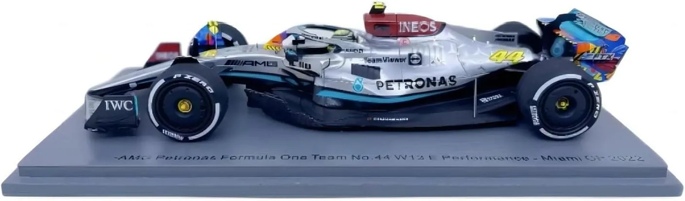 Resin Car Vehicle Model Fit for W13 2022 Hamilton Miami 1 43 F1 Resin Simulation Car Model Fans Classic Memorabilia Collection Festive Deluxe Gift