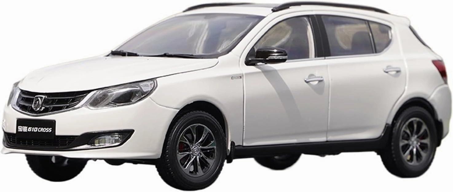 Resin Car Vehicle Model 1 18 Fit for WuLing Baojun 610 Cross Die Casting Alloy Simulation Car Model Adult Hobby Collection Festive Deluxe Gift (Color : White)
