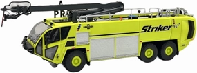 Resin Car Vehicle Model 1:50 OshKosh Striker Airport Fire Truck Diecast Model Toys Car Collection Souvenir Display Ornaments Festive Deluxe Gift(Green)