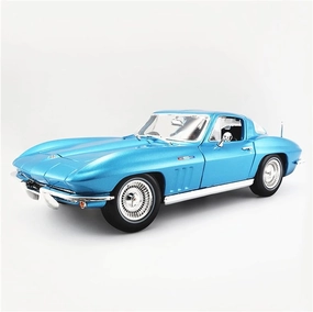 Resin Car Vehicle Model Fit for Chevrolet Corvette 1965 1 18 Vintage Classic Alloy Car Model Decoration Collection Gift Festive Deluxe Gift