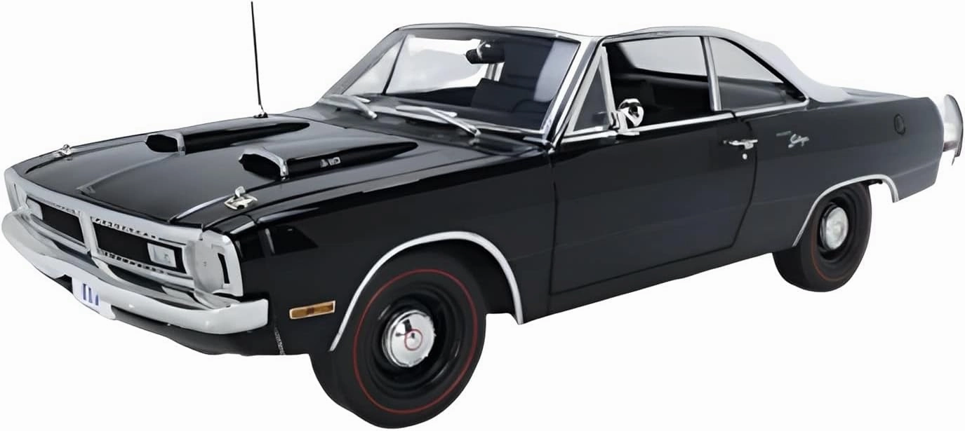 Resin Car Vehicle Model Fit for Dodge Dart Swinger 340 1970 1 18 Black Classic Alloy Car Model Static Collection Ornaments Festive Deluxe Gift