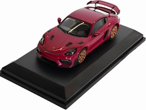 Resin Car Vehicle Model Fit for Porsche Cayman GT4 RS 1 64 Simulation Alloy Car Model Classic Vehicle Handicraft Display Festive Deluxe Gift