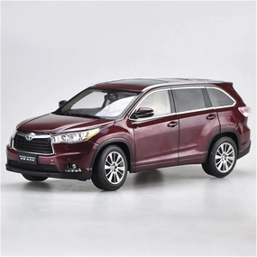 Resin Car Vehicle Model Fit for Toyota Highlander 2016 1 18 Alloy Car Model Boys Boutique Toy Gift Collection Festive Deluxe Gift (Size : Red)