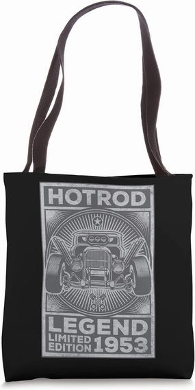Retro Automobile Hotrod Legend Limited Edition 1953 Birthday Tote Bag