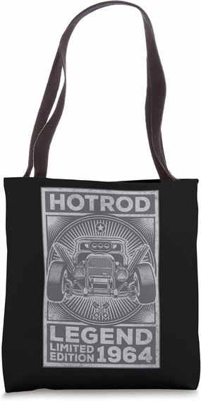 Retro Automobile Hotrod Legend Limited Edition 1964 Birthday Tote Bag