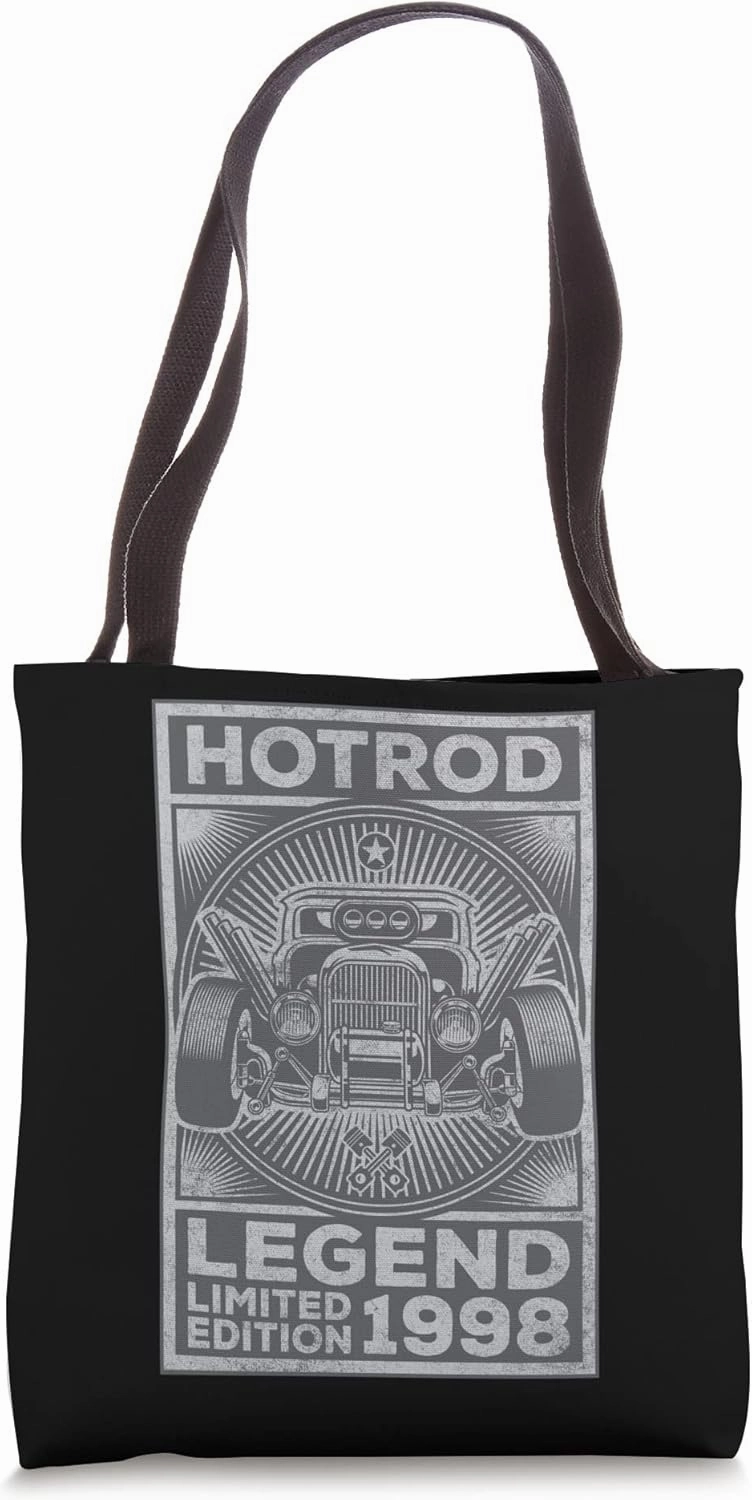 Retro Automobile Hotrod Legend Limited Edition 1998 Birthday Tote Bag