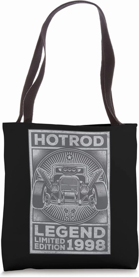 Retro Automobile Hotrod Legend Limited Edition 1998 Birthday Tote Bag