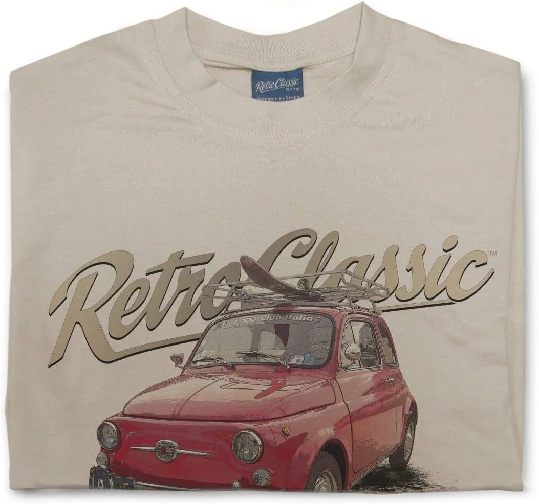 RetroClassic Classic 1965 Fiat 500 Car Mens T-Shirt