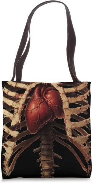 Ribcage with a Heart Tote Bag