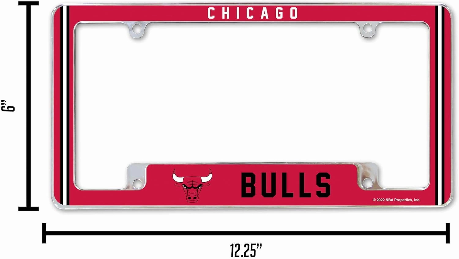 Rico Industries NBA Basketball Classic All Over Chrome Frame