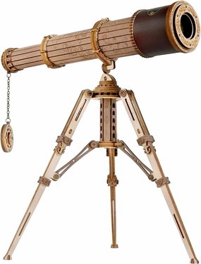 ROKR 3D Wooden Puzzles Monocular Telescope Model Building DIY Science Kit Birthday Gift for Adults and Teens Cool Display Item
