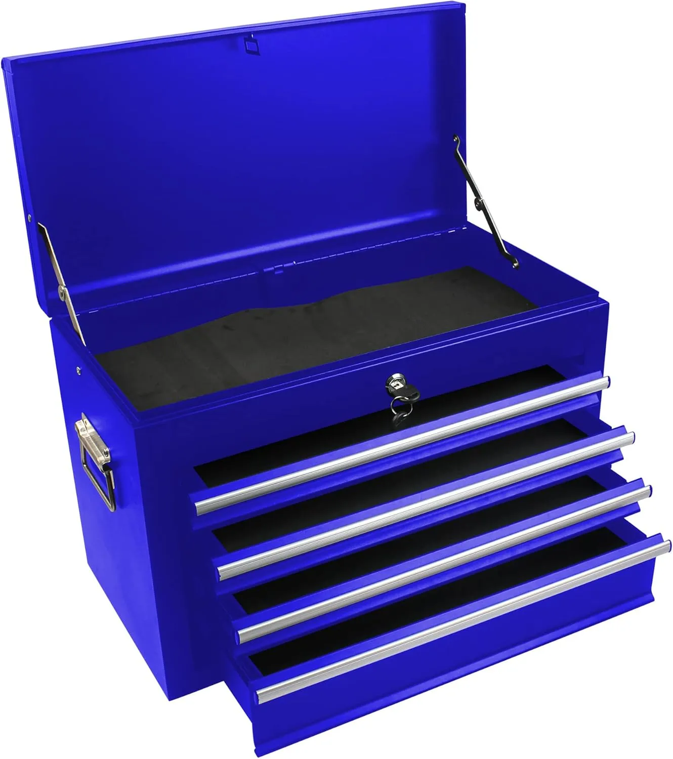 Rolling Tool Chest Metal Tool Box with Wheels Tool Cabinet Portable Tool Box with Wheels High Capacity Rolling Tool Chest with Wheels and Drawers 6-Drawer Tool Storage Cabinet, Blue