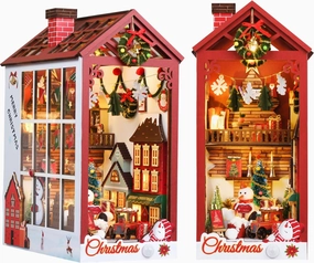 Roroom DIY Miniature and Furniture Dollhouse Kit,Mini 3D Wooden Doll House Craft Model with Dust Proof Cover and Music Movement,Creative Room Valentine's Day Christmas Birthday Gift(TSZH225)