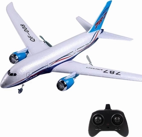RTF RC Plane, 3CH Remote Control 787 dreamliner Airplane Indoor Outdoor 2.4GHz Radio Control Aircraft for Kids Boys Beginner