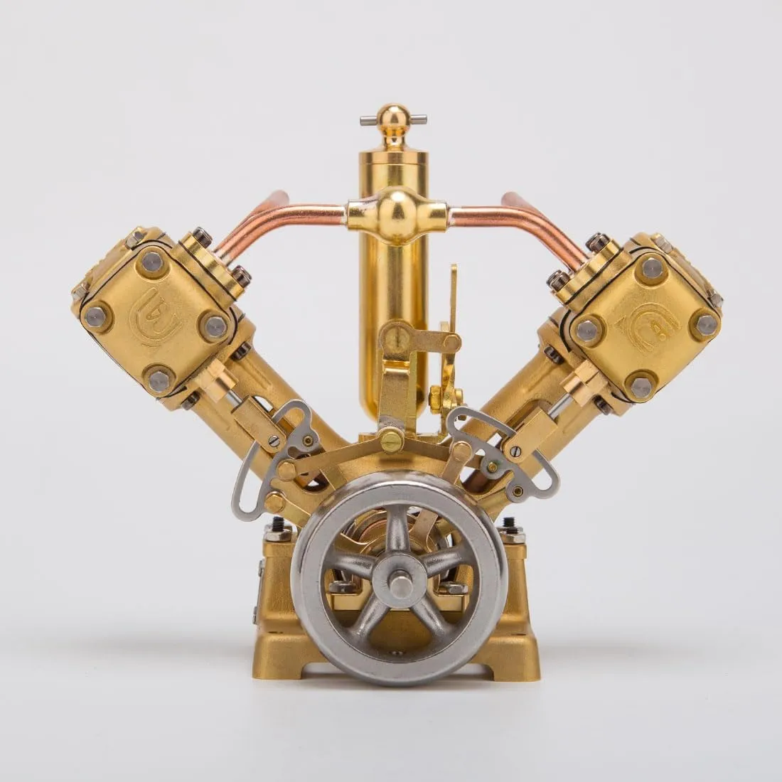 RW-V2 Engine Kit for Adults, Reciprocating Steam Engine Model Kit That Runs, Engine Motor Model Educational Physics Experiment STEM Model -RTR