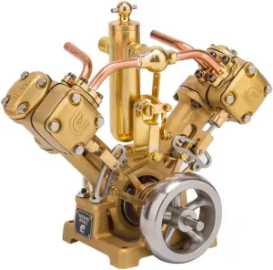 RW-V2 Engine Kit for Adults, Reciprocating Steam Engine Model Kit That Runs, Engine Motor Model Educational Physics Experiment STEM Model -RTR