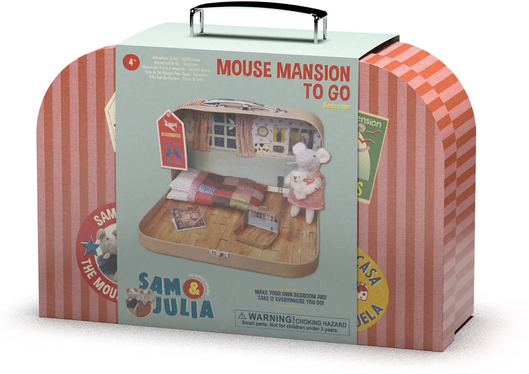 Sam & Julia Mouse Mansion To Go Bedroom