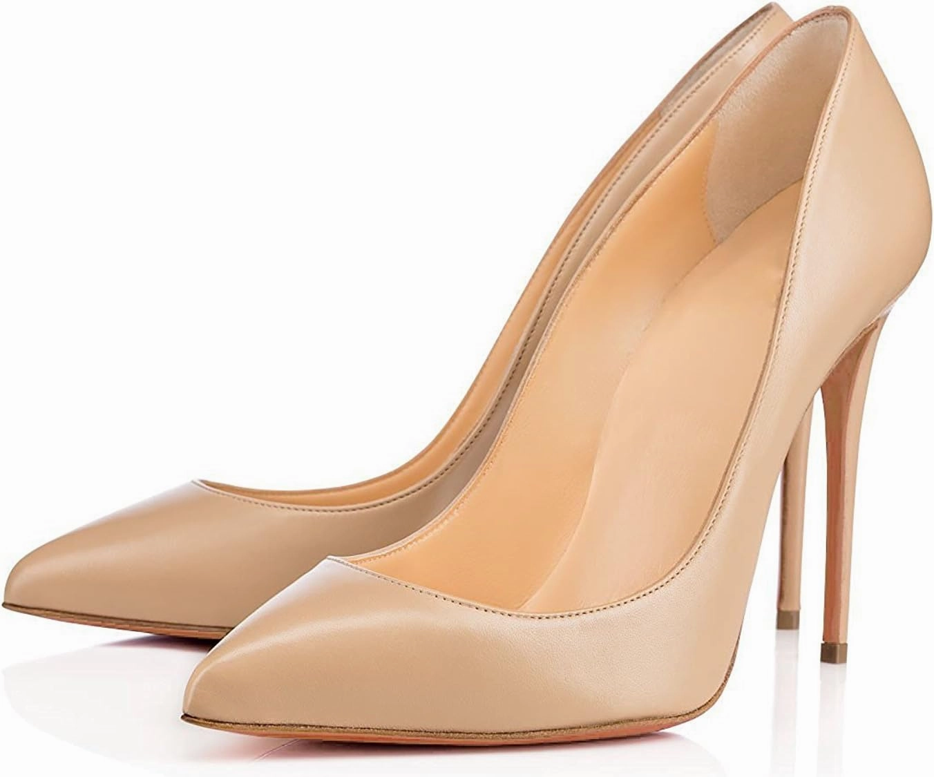 SAMMITOP Women's Pointed Toe Pumps Classic Stiletto High Heel Office Dress Shoes