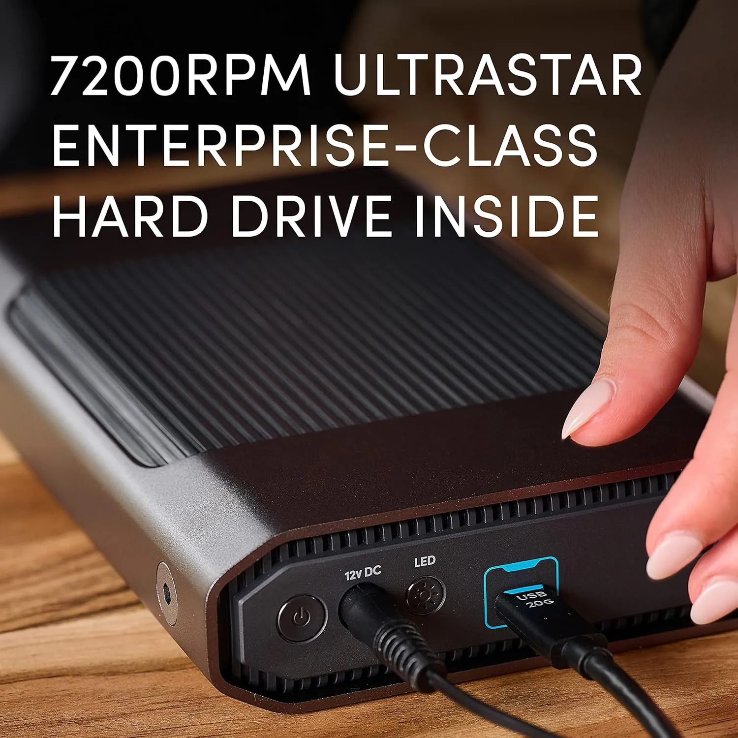SanDisk Professional 8TB G-Drive Enterprise-Class External Desktop Hard Drive - 7200RPM Ultrastar HDD Inside, USB-C (10Gbps), USB 3.2 Gen 2, Mac Ready - SDPHF1A-008T-NBAAD