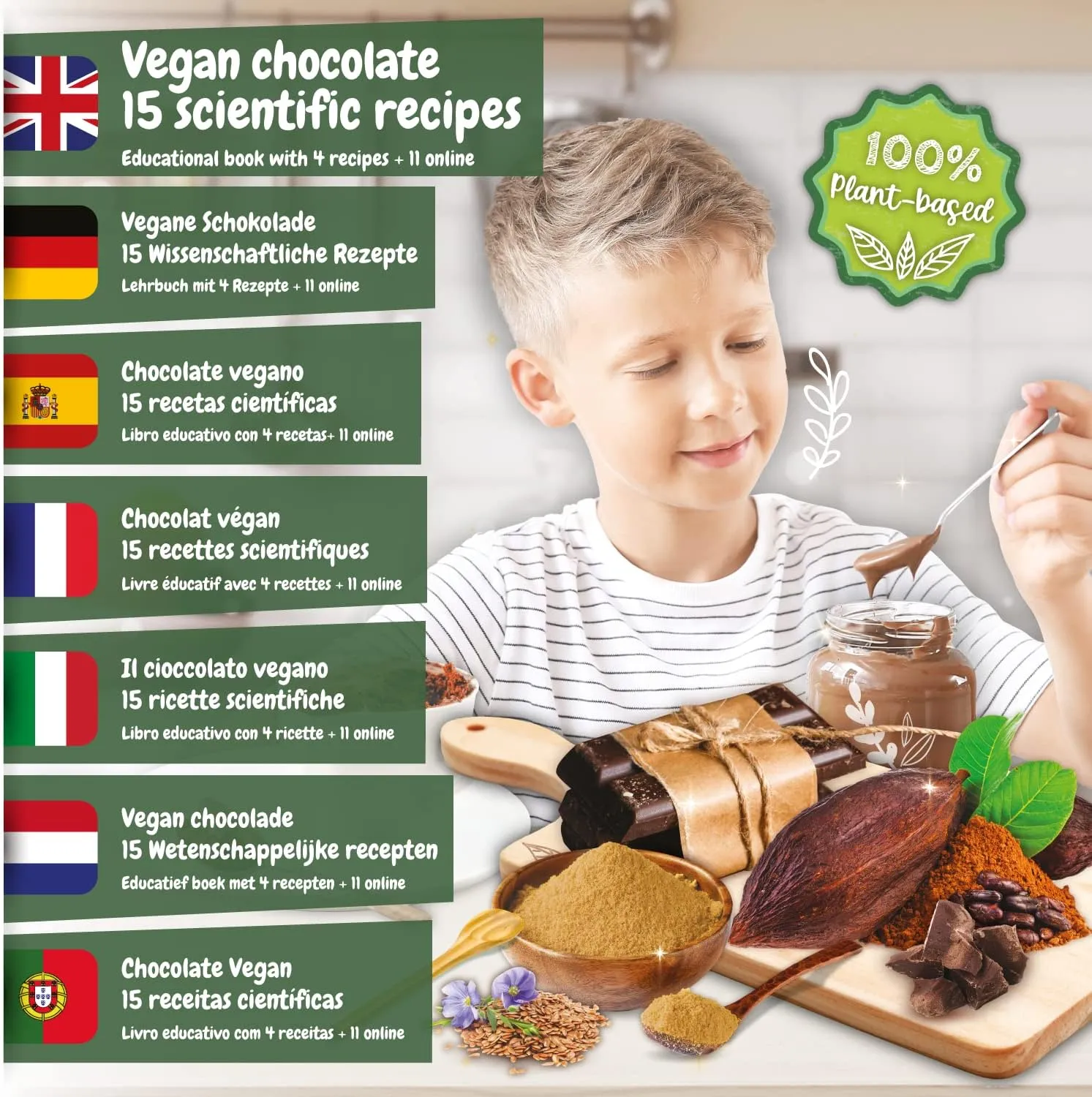 Science4you Vegan Chocolate Maker for Kids  8 Years - Chocolate Making kit for Kids, Chocolate Factory with Arts and Crafts for Kids Age 8 , STEM Toys, Games and Gifts for Girls and Boys Age 8 9 10 
