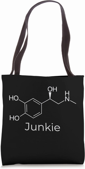 Science Adrenaline Molecule Junkie For Thrillseekers Tote Bag