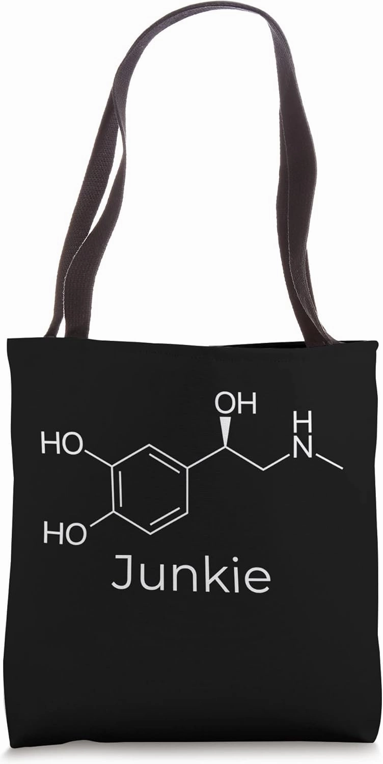 Science Adrenaline Molecule Junkie For Thrillseekers Tote Bag