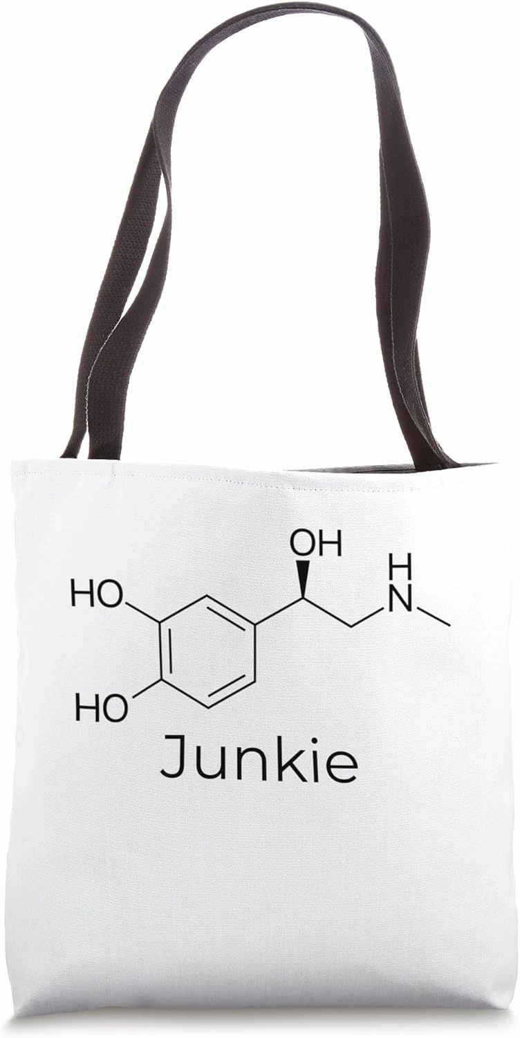 Science Adrenaline Molecule Junkie For Thrillseekers Tote Bag