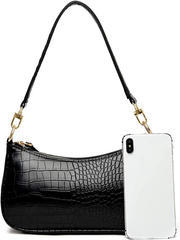 Shoulder Bag Retro Classic Purse Clutch Shoulder Tote HandBag with Zipper Closure for Women
