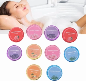 Shower Steamers Aromatherapy Birthday Gifts for Women - 10 Pcs Shower Salt Tablet Bombs Gifts for Women,Essential Oils Shower Steamers for Stress Relief, Bath Gift for Christmas,Relaxation Home SPA