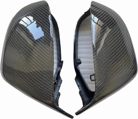 Side Rear View Mirror Covers for A7/S7 RS7 2011 2012 2013 2014-2018 Gloss Real Carbon Fiber with Turn Light Signal Auto Parts