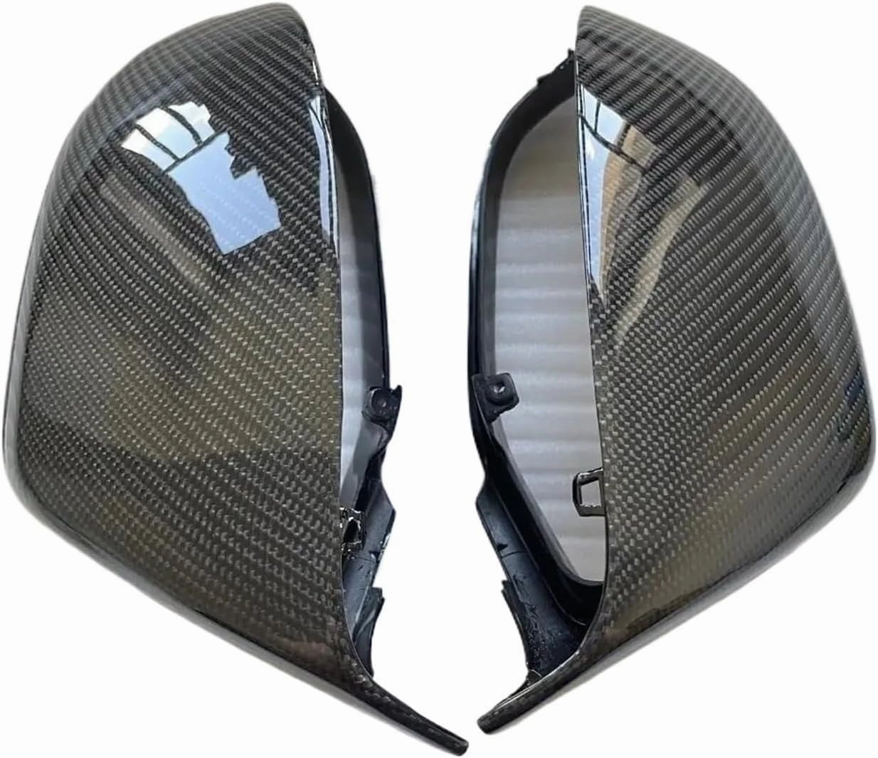 Side Rear View Mirror Covers for A7/S7 RS7 2011 2012 2013 2014-2018 Gloss Real Carbon Fiber with Turn Light Signal Auto Parts
