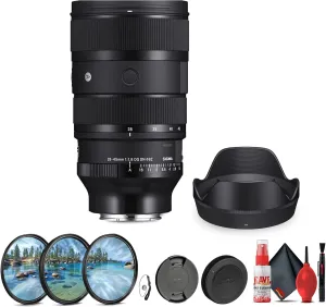 Sigma 28-45mm f/1.8 DG DN Art Lens (Sony E) (612965)   Lens Filter Kit   Cleaning Kit   Lens Cap