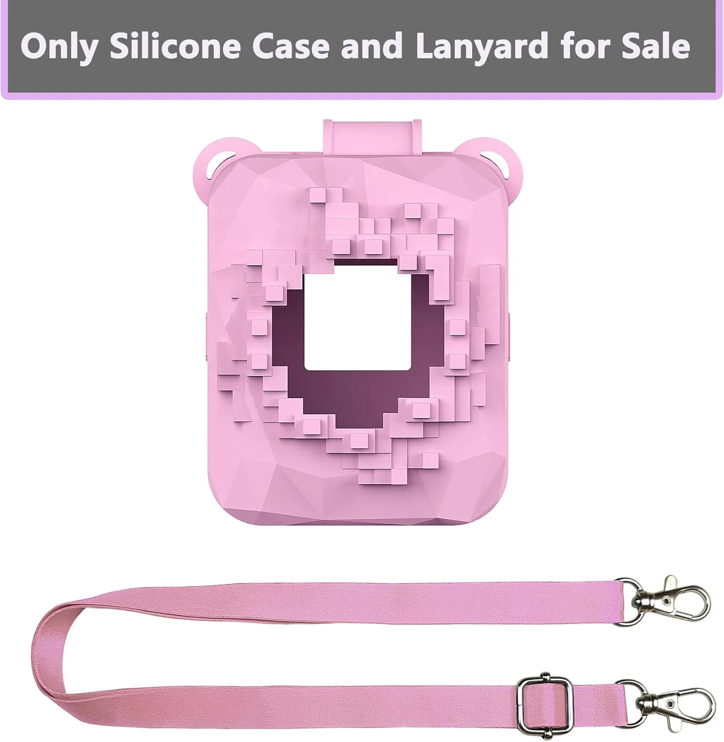 Silicone Case for Bitzee Magicals Interactive Toy Digital Pet, Protective Skin Cover for Bitzee Magicals Virtual Electronic Digital Pet Accessories (Pink)