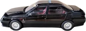 Simulation Car Model 1:18 for Alfa Romeo 164 Q4 1994 Simulation Alloy Die-cast Car Model Home Decoration Mini Vehicles Toys(Black)
