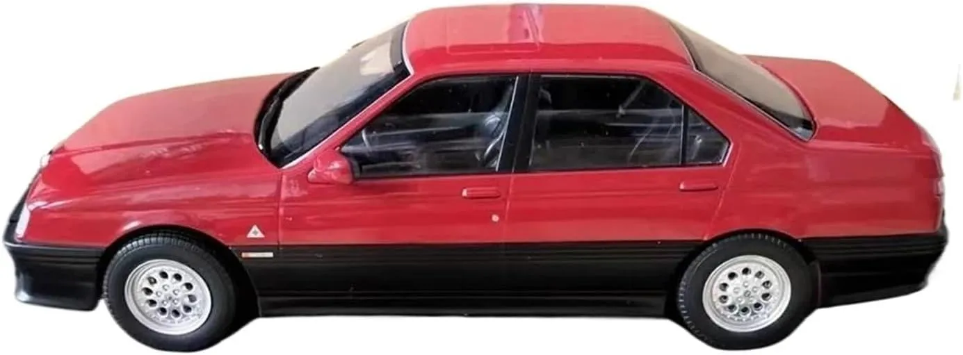 Simulation Car Model 1:18 for Alfa Romeo 164 Q4 1994 Simulation Alloy Die-cast Car Model Home Decoration Mini Vehicles Toys(Black)