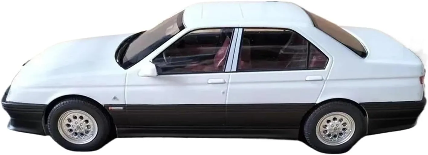 Simulation Car Model 1:18 for Alfa Romeo 164 Q4 1994 Simulation Alloy Die-cast Car Model Home Decoration Mini Vehicles Toys(Black)
