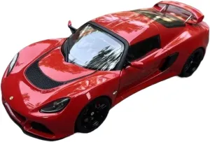 Simulation Car Model 1:18 for Autoart Lotus Exige S Simulation ABS Car Model Collection Display Home Decoration Mini Vehicles Toys(Red)