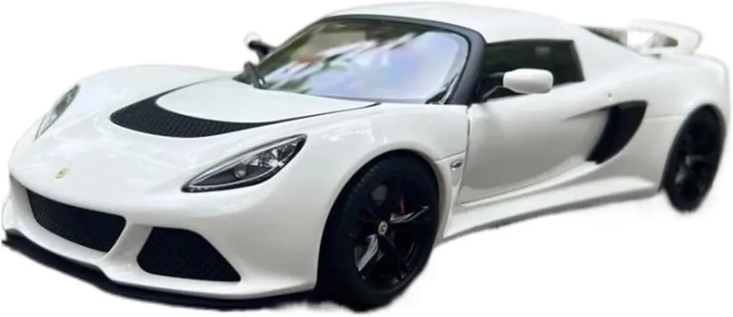 Simulation Car Model 1:18 for Autoart Lotus Exige S Simulation ABS Car Model Collection Display Home Decoration Mini Vehicles Toys(Red)