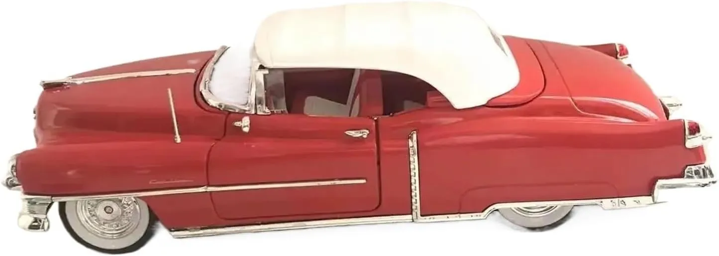 Simulation Car Model 1：18 for Cadill Eldorado 1953 Red Alloy Car Model Static Collections Decorative Souvenirs Mini Vehicles Toys