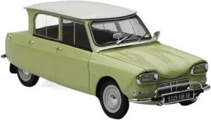 Simulation Car Model 1:18 for Citro Ami 6 1964 Classic Simulation Alloy Car Model Home Decoration Metal Ornaments Mini Vehicles Toys
