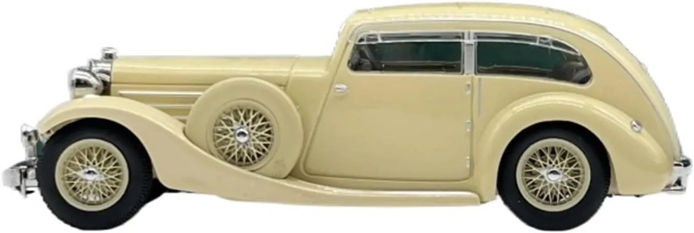 Simulation Car Model 1：18 for Jaguar SS1 Alloy Car Model Static Collections Nostalgic Ornaments Decorative Souvenirs Mini Vehicles Toys(Blue)