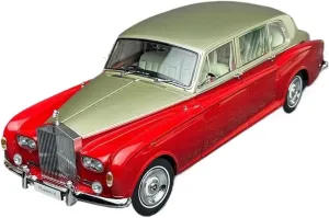 Simulation Car Model 1：18 for Rolls-Royce Sixth Generation Phantom VI Classic Simulation Alloy Car Model Souvenir Mini Vehicles Toys(Silver)