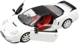 Simulation Car Model 1:24 for Honda NSX Type R 2002 White Alloy Simulation Car Model Ornaments for Collection Mini Vehicles Toys