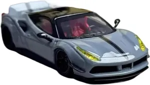 Simulation Car Model 1:64 for Ferrari 488 Widebody Super Racing Sports Car Model Collection Display Home Decoration Mini Vehicles Toys