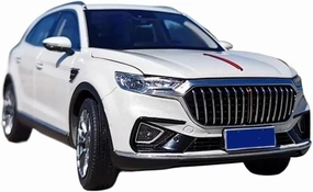 Simulation Car Model 1:18 for FAW Hongqi Hs5 Off-Road SUV Diecasts Alloy Car Model Static Finished Ornaments Mini Vehicles Toys(White)