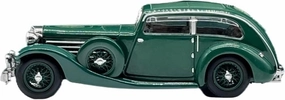 Simulation Car Model 1：18 for Jaguar SS1 Alloy Car Model Static Collections Nostalgic Ornaments Decorative Souvenirs Mini Vehicles Toys(Green)