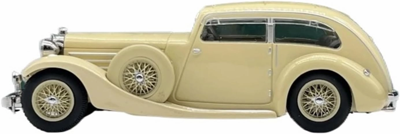 Simulation Car Model 1：18 for Jaguar SS1 Alloy Car Model Static Collections Nostalgic Ornaments Decorative Souvenirs Mini Vehicles Toys(Green)