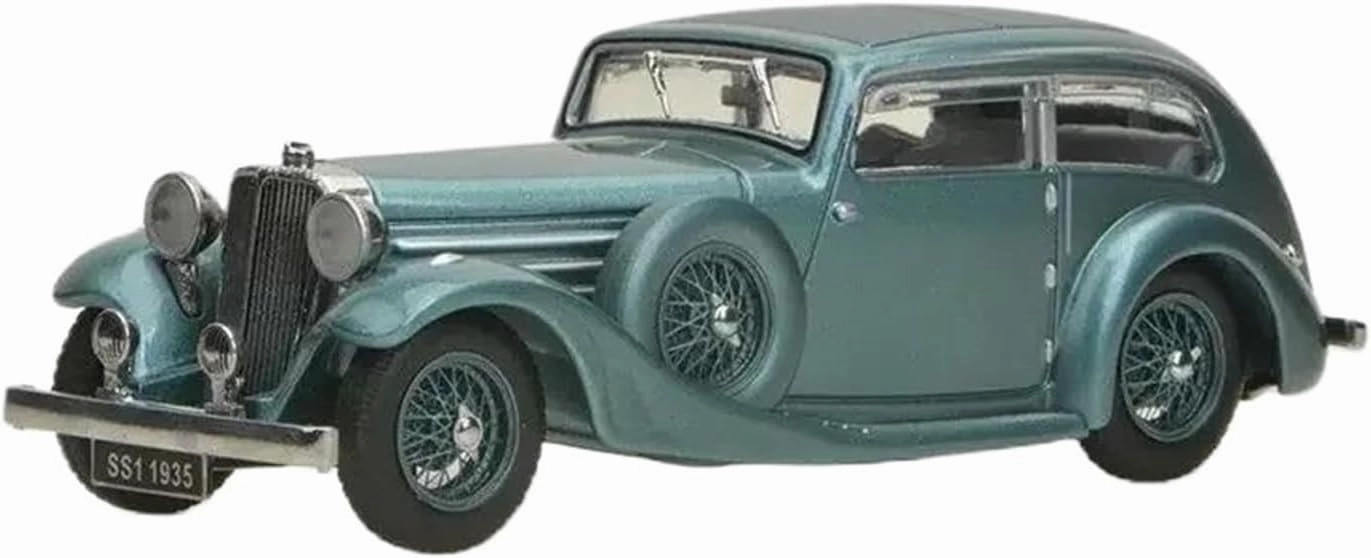 Simulation Car Model 1：18 for Jaguar SS1 Alloy Car Model Static Collections Nostalgic Ornaments Decorative Souvenirs Mini Vehicles Toys(Green)