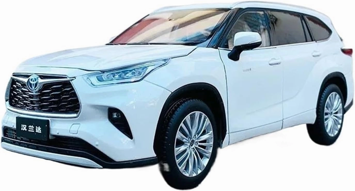Simulation Car Model 1:18 for Toyota Highlander 2022 Simulation Alloy Car Model Collection Display Home Decoration Mini Vehicles Toys(Dark Blue)